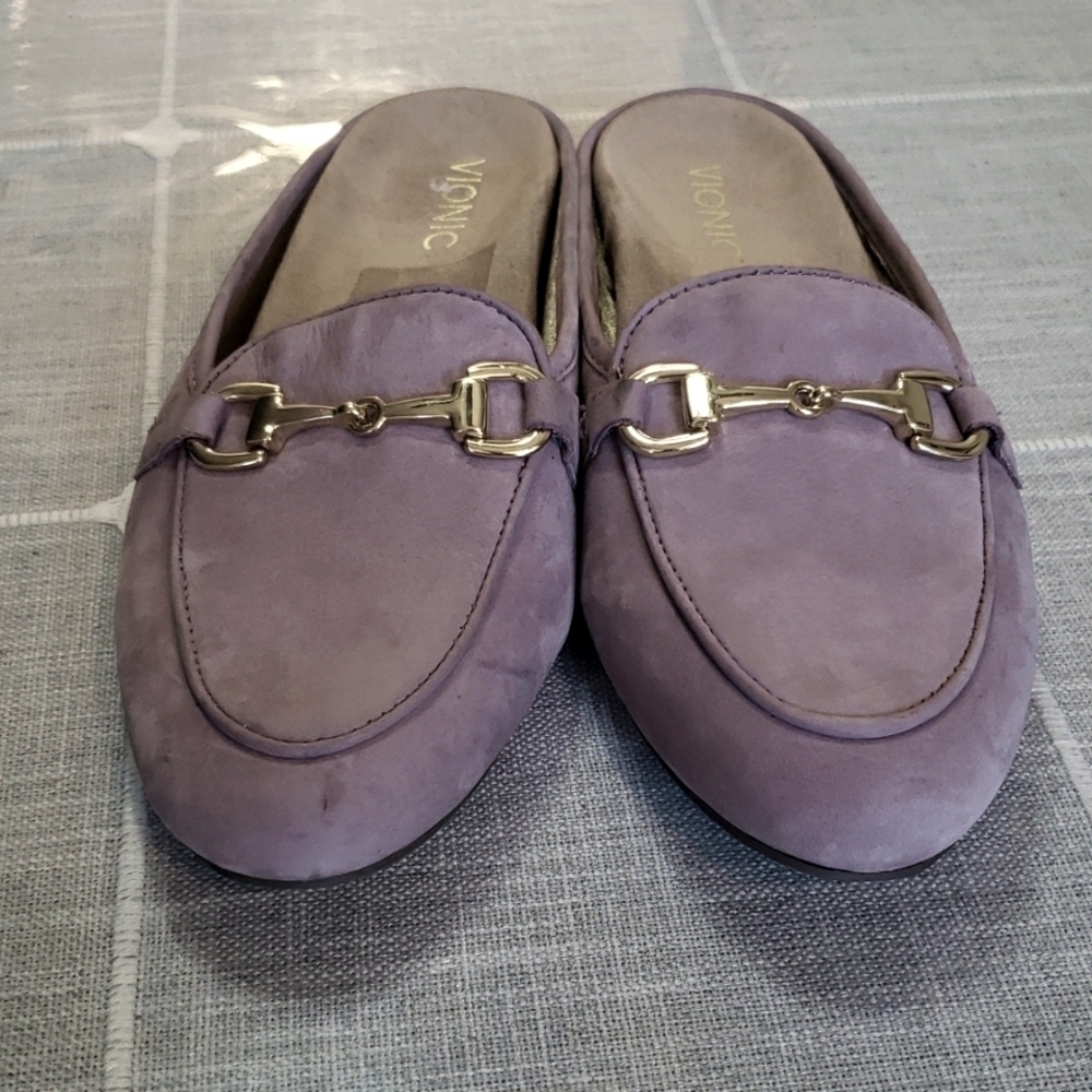 VIONIC Snug Adeline Mule Ladies Slide with Concealed Orthotic Arch Support, Sz 8 - Picture 3 of 16